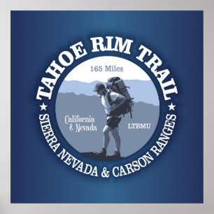 Póster Tahoe Rim Trail