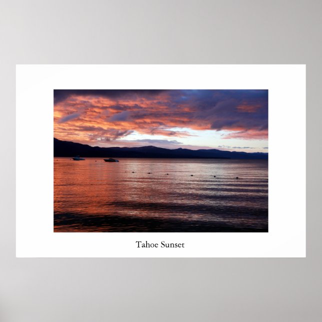 Póster Tahoe Sunset (Frente)