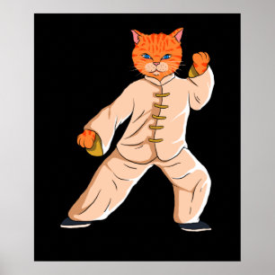 Póster Tai Chi Instructor Tai Chi Cat