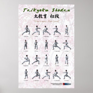Póster Taikyoku Shodan - Primer Kata