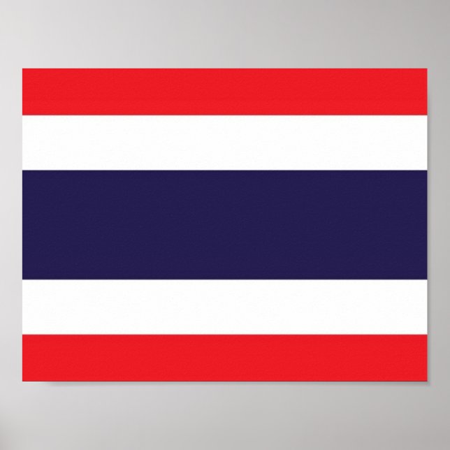 Póster Tailandia - Bandera - (Frente)