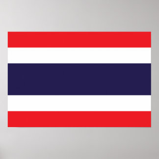 Póster Tailandia: Bandera tailandesa