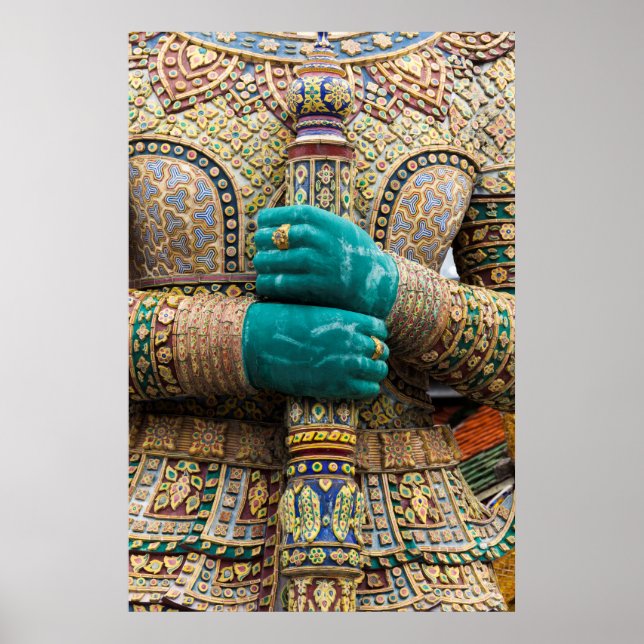 Póster Tailandia, Bangkok, Gran Palacio (Frente)