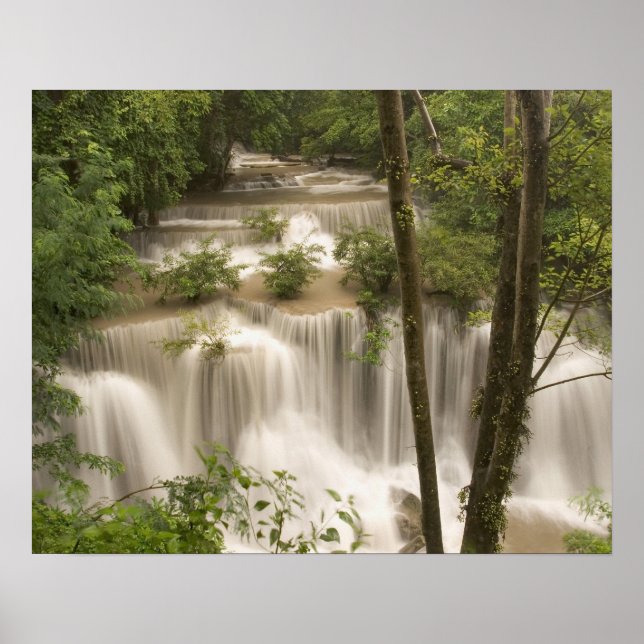 Póster Tailandia: Catarata de Huai Mae Khamin (Frente)