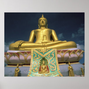 Póster Tailandia, isla de Koh Samui. Gran Buda.