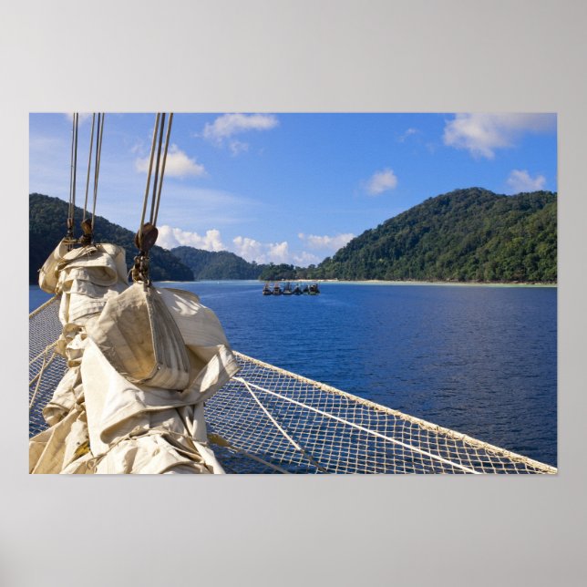 Póster Tailandia, Mar de Andamán. Barco Star Fyer (Frente)