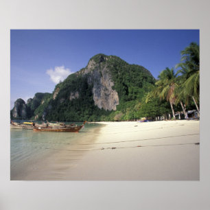 Póster Tailandia, Mar de Andamán, Isla de Ko Phi Phi, Pla