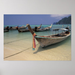 Póster Tailandia, mar de Andaman, isla Ko Phi Phi,