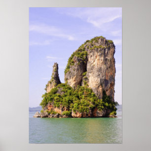 Póster Tailandia, Mar de Andaman. Islas Ao Phang Nga