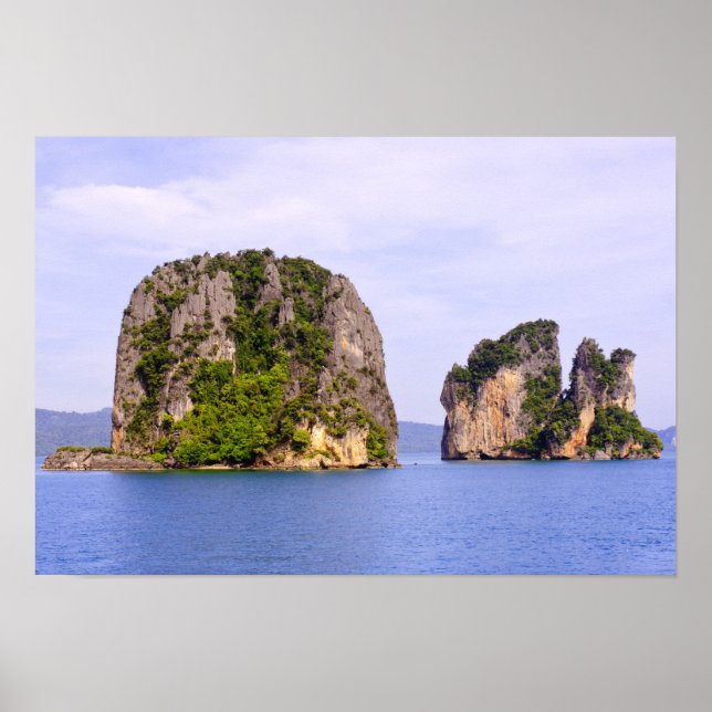 Póster Tailandia, Mar de Andaman. Islas Ao Phang Nga en 2 (Frente)