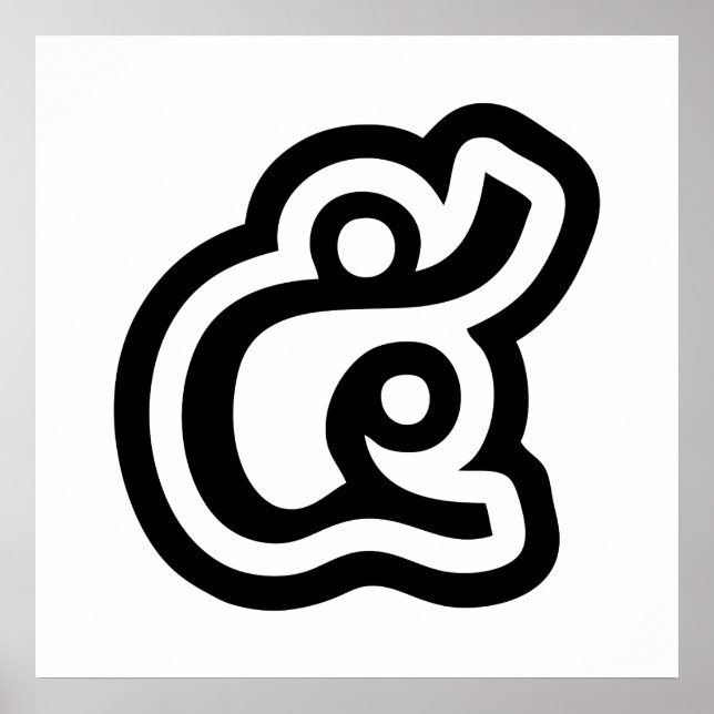 Póster Tailandia Número 5 / 5 / ๕ (Haa/Ha) Guión tailandé (Frente)