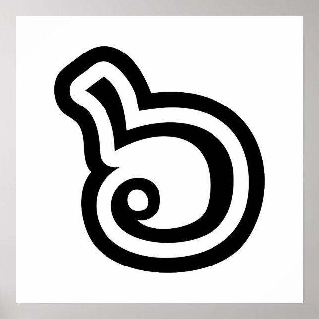 Póster Tailandia Número 6 / Seis / ๖ (Ho/Hok) Idioma tail (Frente)