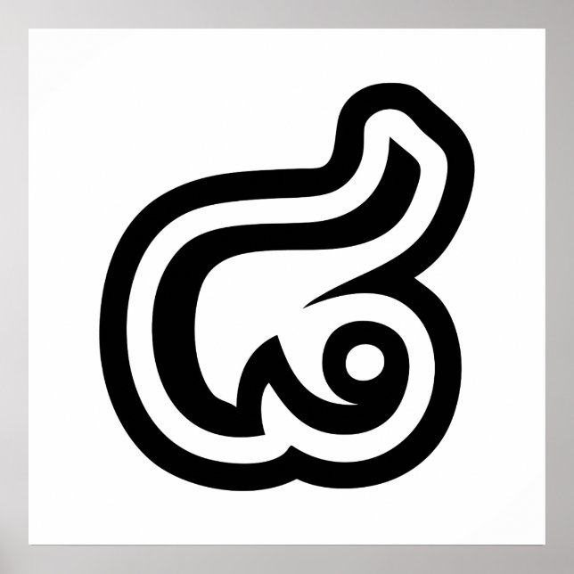 Póster Tailandia Número 8 / Ocho / ๘ (Malo/Paet) Tailandé (Frente)