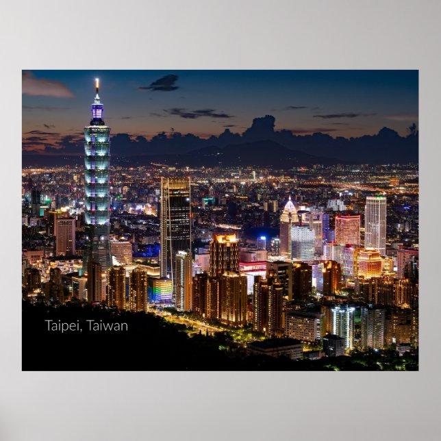 Póster Taipei, Taiwán (Frente)