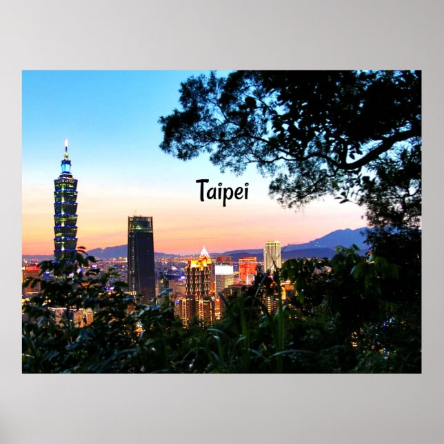 Póster Taipei, Taiwán (Frente)