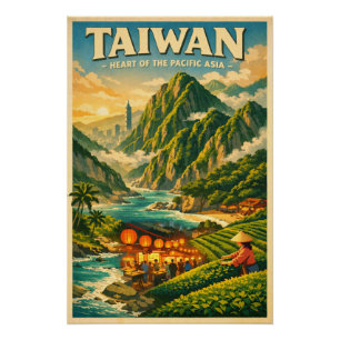 PÓSTER TAIWÁN – CORAZÓN DEL PACÍFICO ASIÁTICO