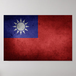 Póster Taiwan Flag