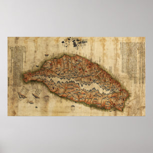 Póster TaiwanPanoramic MapTaiwan