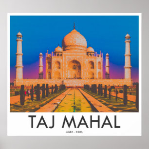 Póster Taj Mahal, Agra, India