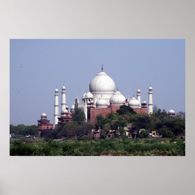 Póster taj mahal distante (Frente)