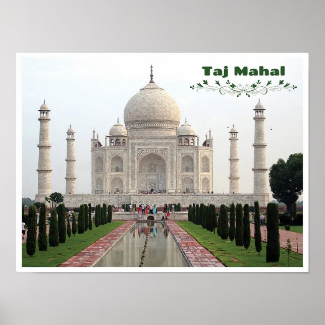Póster Taj Mahal - India (Frente)