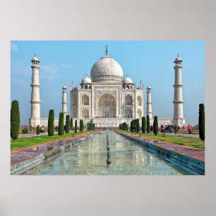 Póster taj mahal Mausoleum India