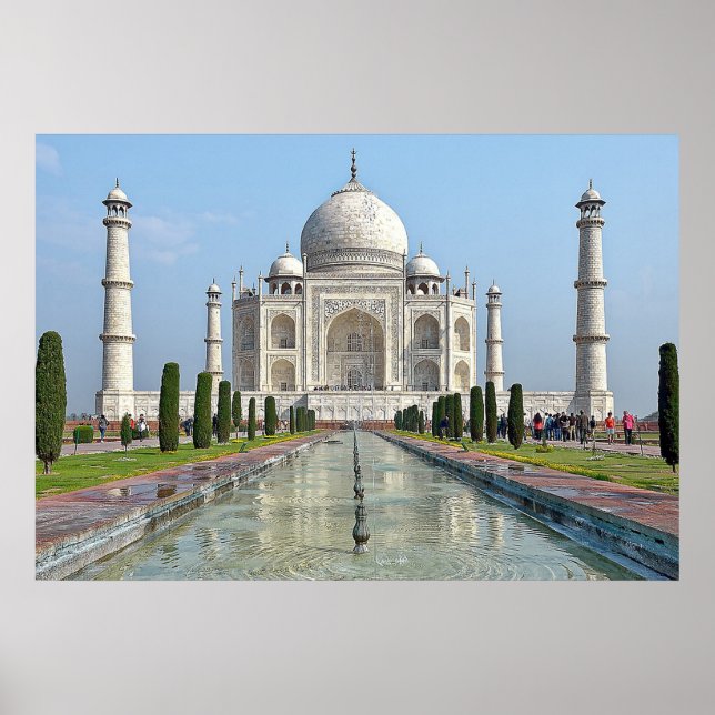 Póster taj mahal Mausoleum India (Frente)