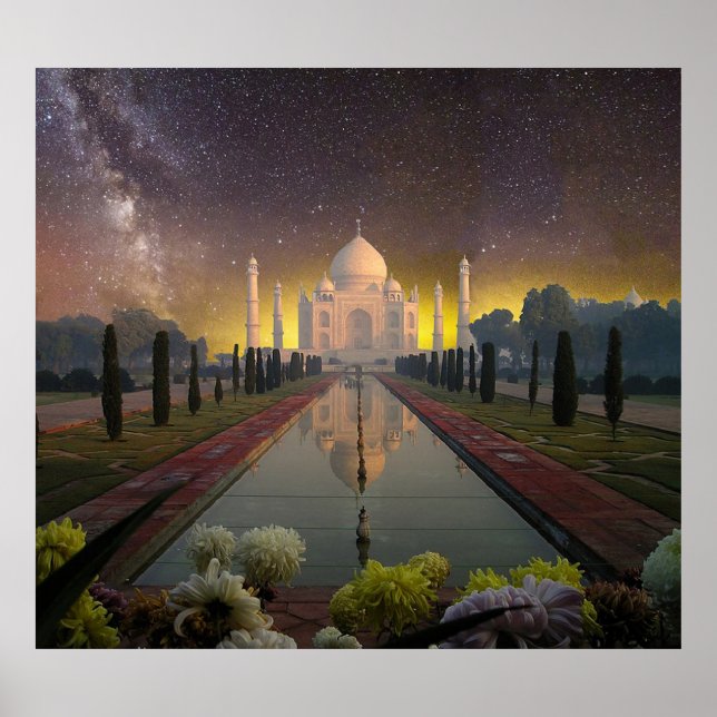Póster taj mahal Mausoleum India (Frente)