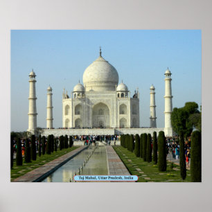 Póster Taj Mahal, Uttar Pradesh, India