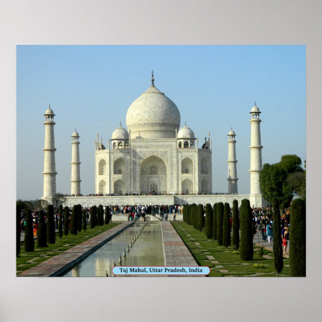 Póster Taj Mahal, Uttar Pradesh, India (Frente)