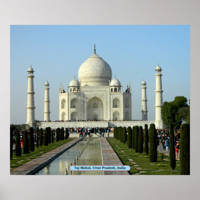 Póster Taj Mahal, Uttar Pradesh, India (Frente)