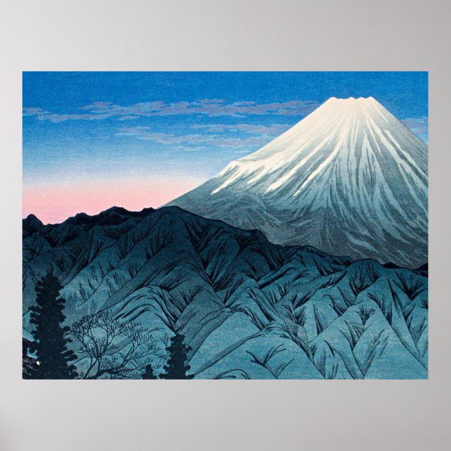 Póster Takahashi - Monte Fuji desde Hakone, (Frente)