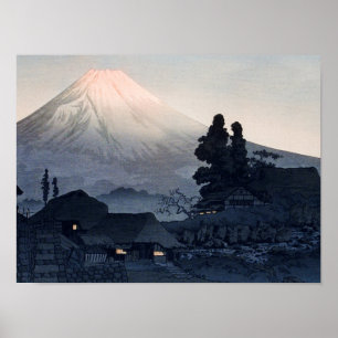 Póster Takahashi - Monte Fuji desde Mizukubo