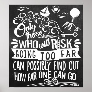 Póster Take a Adventure Typography Chalkboard