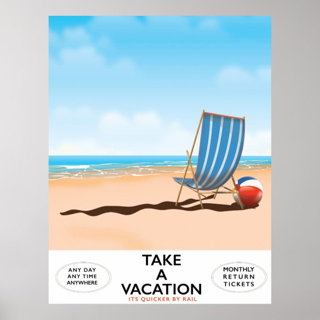 Póster Take a Vacation (Frente)