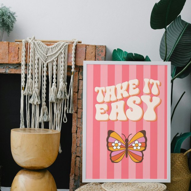 Póster Take It Easy – Entspanntes Typografie-Poster  (Subido por el creador)