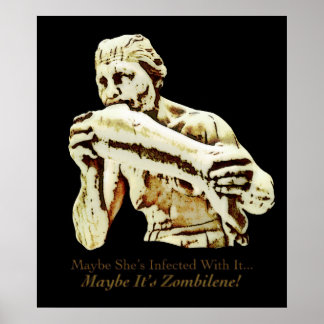 Póster ¡Tal vez es Zombilene! Menschenfresserin