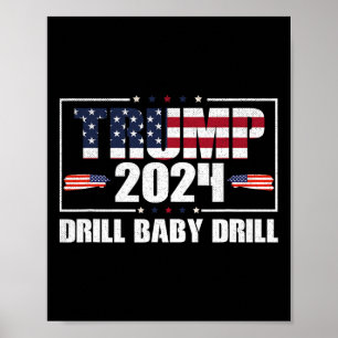 Póster Taladro de Donald Trump 2024