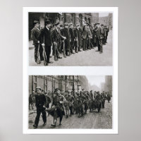 Taladro de rifa de los espartacistas (arriba) revo