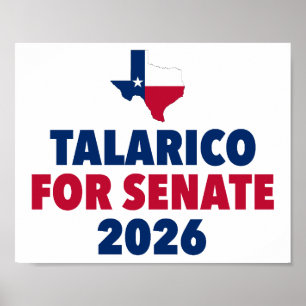 Póster Talarico para Senado Elección Texas 2026