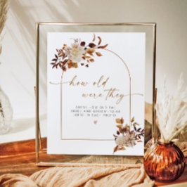 Póster TALIA Boho Cae La Edad De La Ducha De Novias