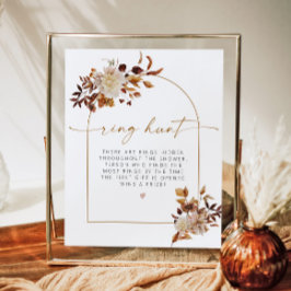 Póster TALIA Boho Terracotta Arco Anillo Caza Despedida d