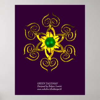 Póster TALISMAN VERDE, morado