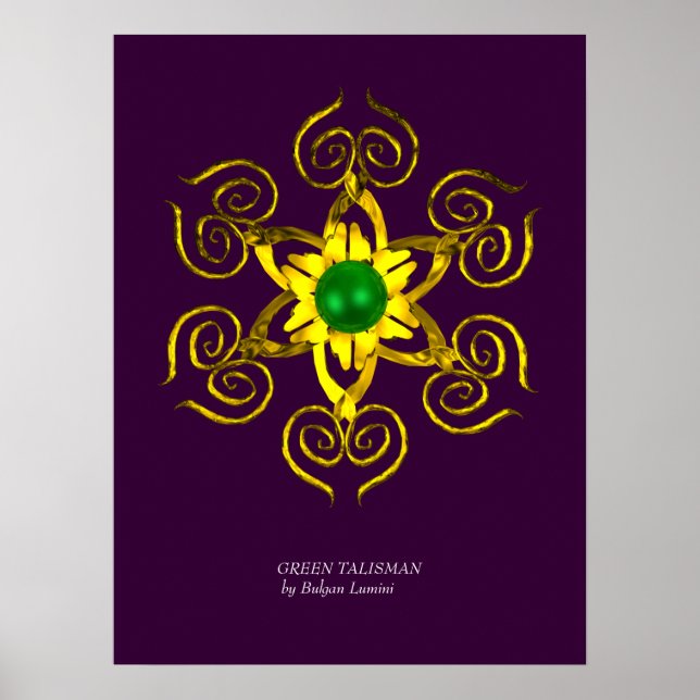 Póster TALISMÁN VERDE, morado (Frente)