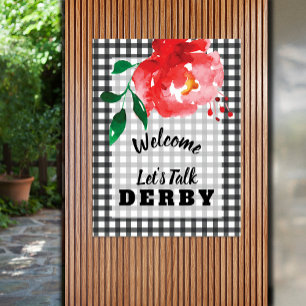 Póster Talk Derby to Me Red Rose sobre la bienvenida a Gi