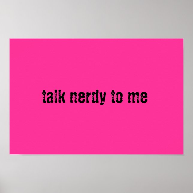 Póster Talk Nerdy (Frente)