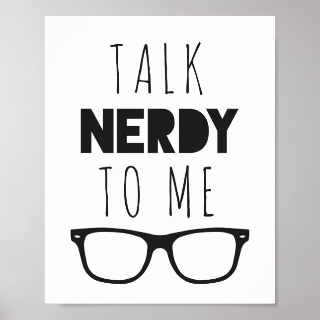 Póster Talk Nerdy to me (Frente)