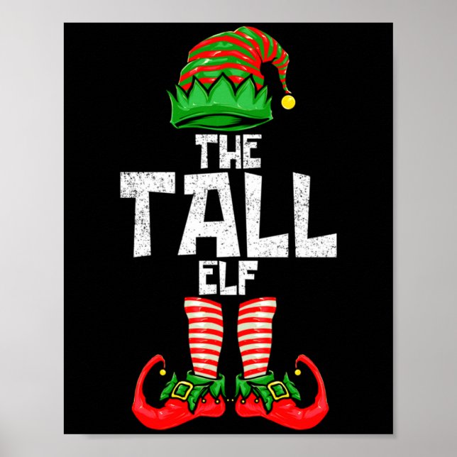 Póster Tall Elf Christmas Matching Family  (Frente)