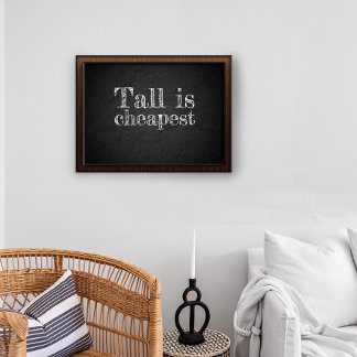 Póster Tall es el poster de carbón vegetal más barato