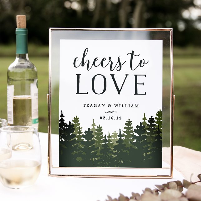 Póster Tall Pines | Saludos al Rótulo de Bar Boda (Subido por el creador)